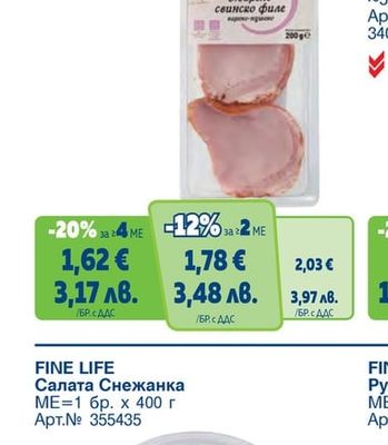 FINE LIFE Жарено свинско филе слайс