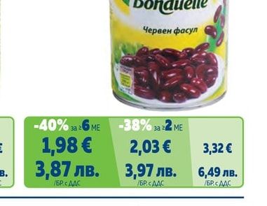 BONDUELLE Червен фасул