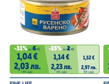 FINE LIFE Кюфтета с боб, Наденица с боб