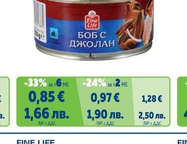FINE LIFE Скумрия доматен сос, закуска, подлютен сос, рибна салата