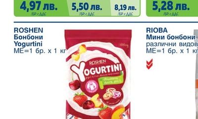 ROSHEN Бонбони FUDGENTA