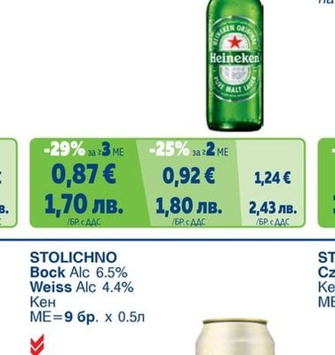 ХАЙНЕКЕН Pale Lager Original Alc 5%