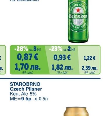 ХАЙНЕКЕН Pale Lager Original Alc 5%