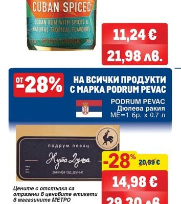 PODRUM PEVAC Дюлева ракия