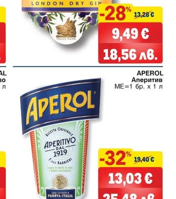 APEROL APEROL Аперитив