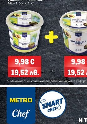 METRO CHEF Пюре от авокадо, Гуакамоле, Гуакамоле пикантно