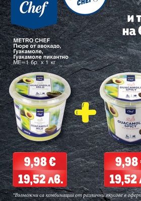 METRO CHEF Пюре от авокадо, Гуакамоле, Гуакамоле пикантно