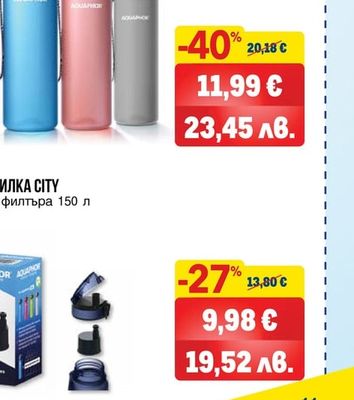 AQUAPHOR ФИЛТРИ ЗА БУТИЛКА СІТУ