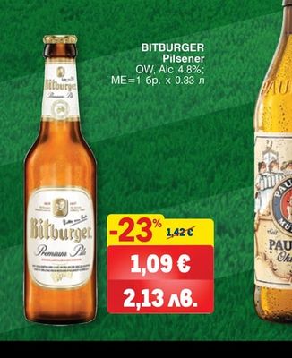 BITBURGER Pilsener