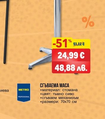 АЛУМИНИЕВА МАСА БИСТРО