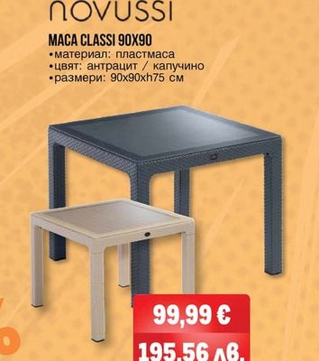 NOVUSSI MACA CLASSI 90X90