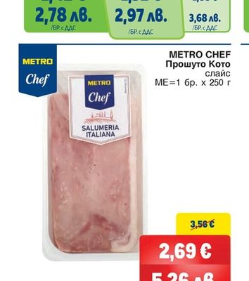 METRO CHEF Прошуто Кото слайс