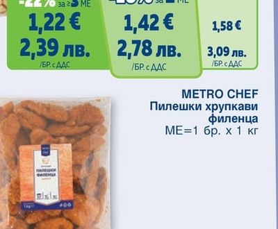 METRO CHEF Пилешки хрупкави филенца