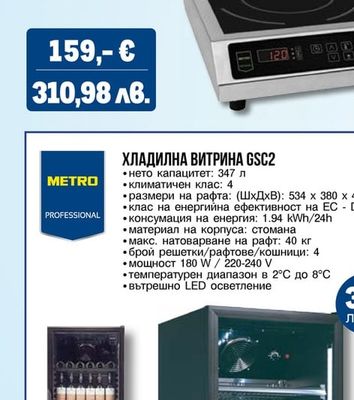 METRO PROFESSIONAL ИНДУКЦИОНЕН КОТЛОН GIC3035