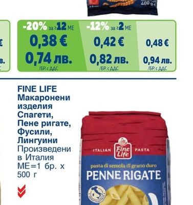 Макаронени изделия различни видове