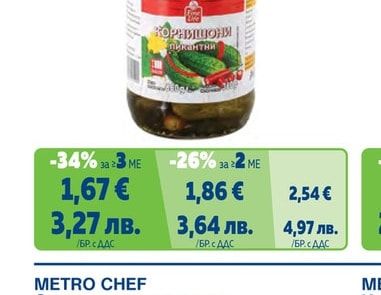 Стерилизирани корнишони пикантни 3-6 см