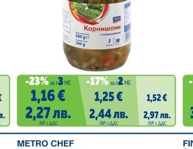 Стерилизирани корнишони пикантни 6-9 см