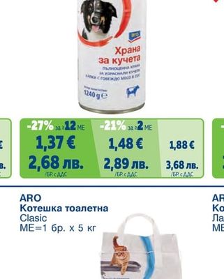Консерва за кучета различни видове
