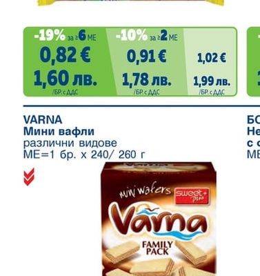 Нетунквани вафли различни видове