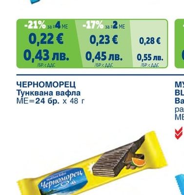 Тунквана вафла различни видове