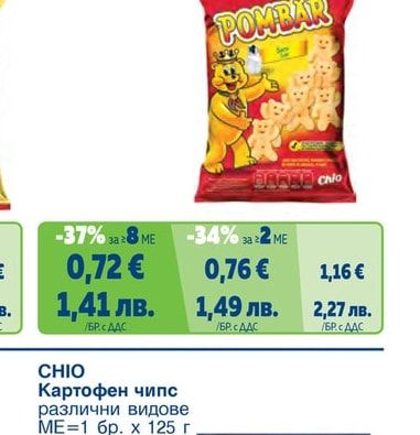 Картофен снакс различни видове
