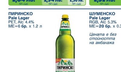 STOLICHNO Bock Alc 6.5% Weiss Alc 4.4%