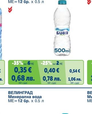 Минерална вода POCA, Изворна вода