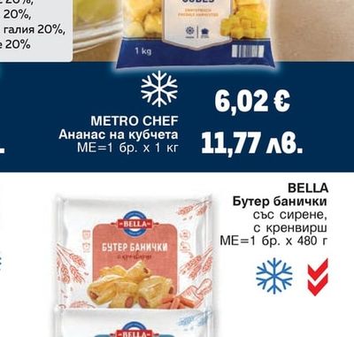 METRO CHEF Ананас на кубчета