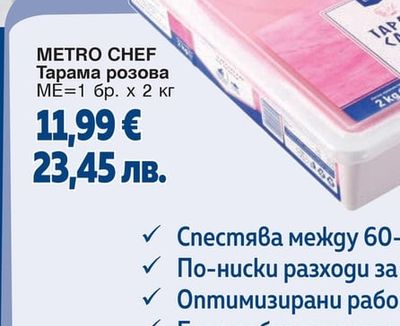 METRO CHEF Тарама розова