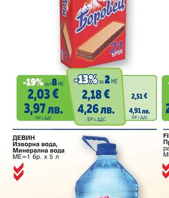 БОРОВЕЦ Нетунквани вафли