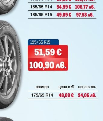KUMHO TIRE ЛЕТНИ ГУМИ