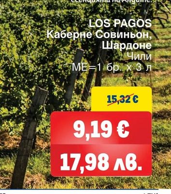 LOS PAGOS Каберне Совиньон, Шардоне