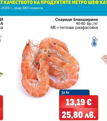 Скариди бланширани