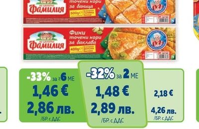 ФАМИЛИЯ Точени кори за баница