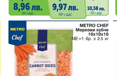 METRO CHEF Моркови кубче