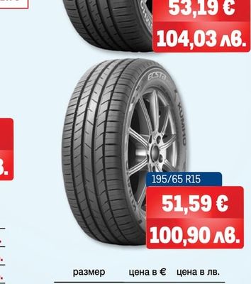 KUMHO TIRE ЛЕТНИ ГУМИ 205/55 R16