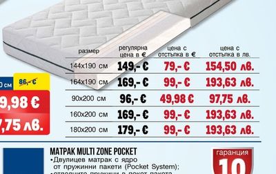 Tarrington House МАТРАК ECONOMY ZIPPER
