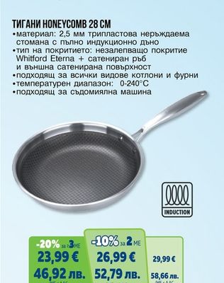 METRO PROFESSIONAL ТИГАНИ HONEYCOMB 28 CM