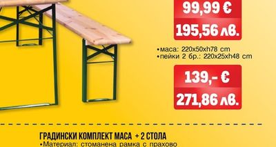 METRO PROFESSIONAL КОМПЛЕКТ ДЪРВЕН СГЪВАЕМ