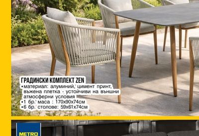 METRO PROFESSIONAL ГРАДИНСКИ КОМПЛЕКТ ZEN