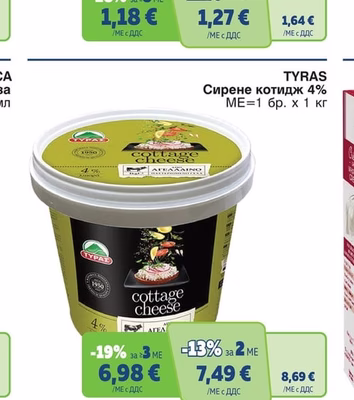 TYRAS Сирене котидж 4%
