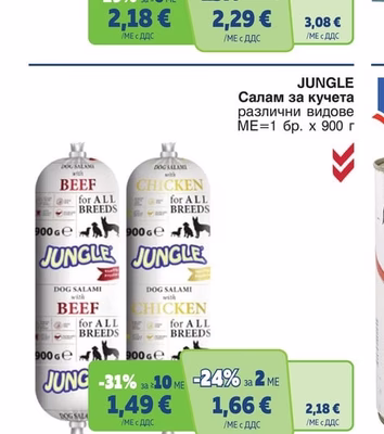 JUNGLE Салам за кучета различни видове