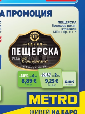 ПЕЩЕРСКА Гроздова ракия отлежала