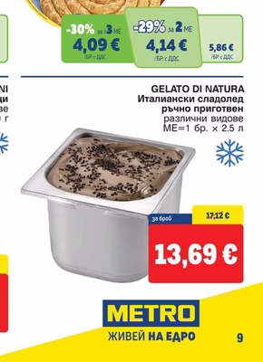 GELATO DI NATURA Италиански сладолед ръчно приготвен различни видове