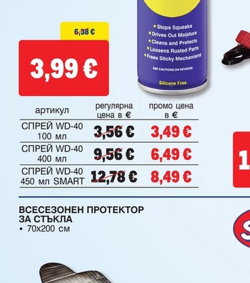 WD-40 МНОГОФУНКЦИОНАЛЕН СПРЕЙ WD-40