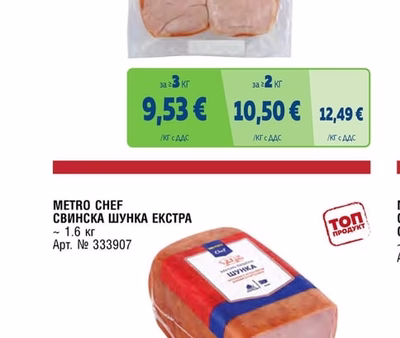 METRO CHEF ШУНКА ПИЛЕШКО ФИЛЕ СЛАЙС