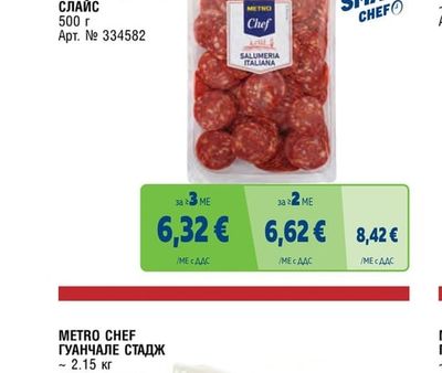 METRO Chef САЛАМ ПЕПЕРОНИ СЛАЙС
