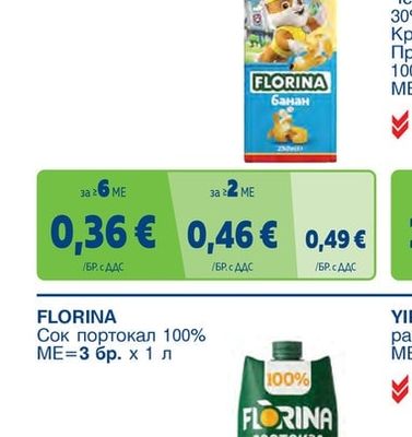 FLORINA Плодова напитка, Нектар