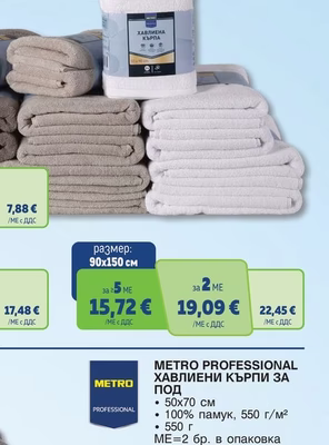 METRO PROFESSIONAL ХАВЛИЕНА КЪРПА