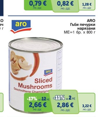 ARO Гъби печурки нарязани